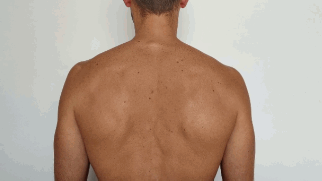 Protracción escapular